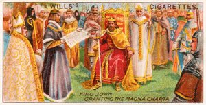 El rey Juan otorgando la Carta Magna