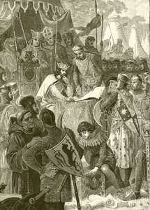El rey Juan firmando la gran carta de English School