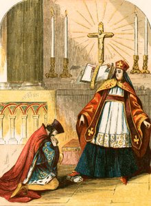 La sumisión del Rey Juan al legado del Papa de English School