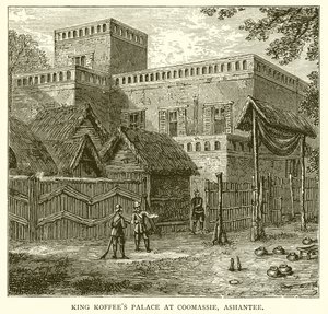Palacio del Rey Koffee en Coomassie, Ashantee