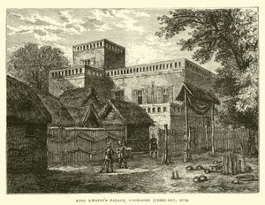 Palacio del rey Kwoffis, Coomassie, febrero de 1874