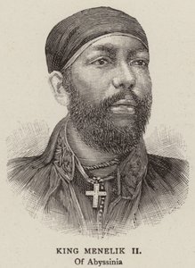 Rey Menelik II (grabado)