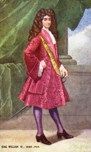 Rey Guillermo III (litografía en color)
