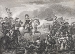 El rey Guillermo III en la batalla del Boyne, 1690, de 