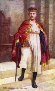 Rey Guillermo II (litografía en color) de English School