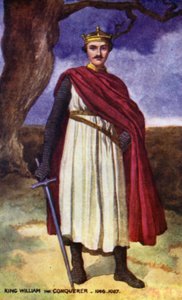 Rey Guillermo el Conquistador (litografía en color)