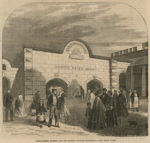 Mercado de Kings Cross, a inaugurarse el sábado 8 de agosto de 1868