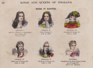 Reyes y reinas de Inglaterra, y sus dinastías de English School