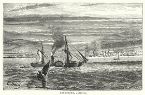 Kingstown, Jamaica (grabado) de English School