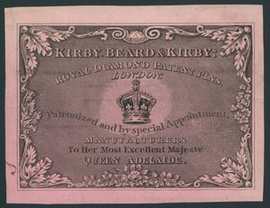 Kirby, Beard y Kirby, Alfileres de Diamante Real, tarjeta comercial de English School