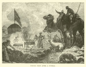 Fiesta Kirghiz después de un funeral de English School