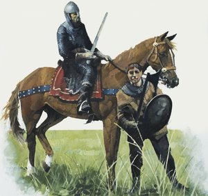 Caballero y escudero de English School