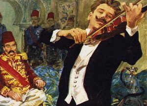 Kreisler se fue de vacaciones a Constantinopla y fue invitado a tocar ante el Sultán Abd-el-Hamid II