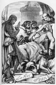 La vida y la muerte del rey Juan - Ilustración en “Obras completas de William Shakespeare” 1866 - Las ilustraciones y la forma general de esta edición son tomadas de Cassell