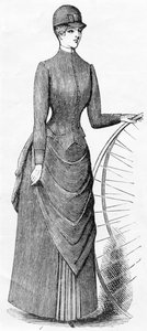 Traje de ciclismo para damas, c.1880-1900 de English School