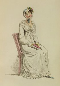 Vestido de Mañana para Damas, lámina de moda de Ackermanns Repository of Arts, 1815 de English School