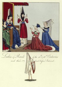 Damas de rango de los siglos XV y XVI de English School