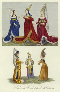 Damas de rango de los siglos XV y XVI de English School