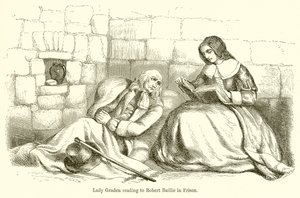 Lady Graden leyendo a Robert Baillie en prisión