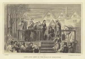 Lady Jane Grey en el lugar de ejecución de English School