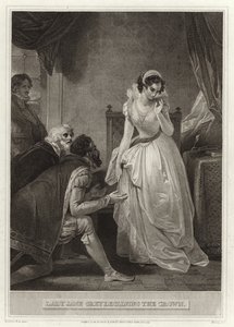 Lady Jane Grey rechazando la corona de English School