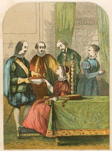 Lady Jane Grey solicitada para aceptar la corona de English School