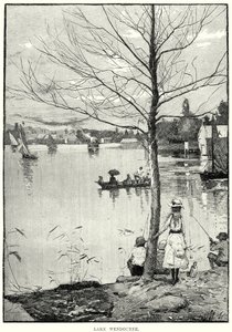 Lago Wendouree (grabado) de English School