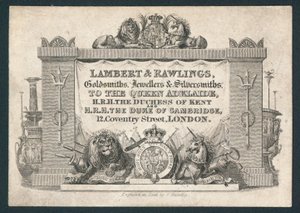 Lambert & Rawlings, orfebres, joyeros y plateros de English School