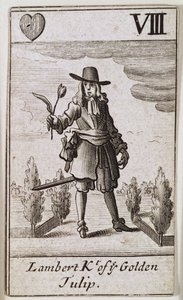 Lambert Simnel, Caballero del Tulipán Dorado, de un juego de cartas de English School