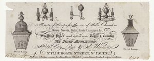 Fabricante de lámparas, tarjeta comercial de English School