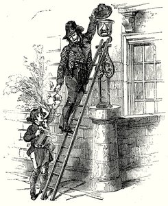 Lamplighter (grabado) de English School