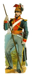 Lancero, época del rey Guillermo IV, 1831-37 de English School