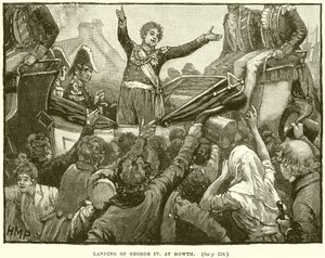 Desembarco de Jorge IV en Howth de English School