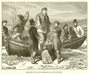 Desembarco de Luis Felipe en Newhaven de English School