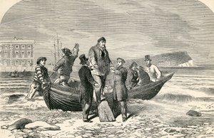 Desembarco de Luis Felipe en Inglaterra, siglo XIX de English School