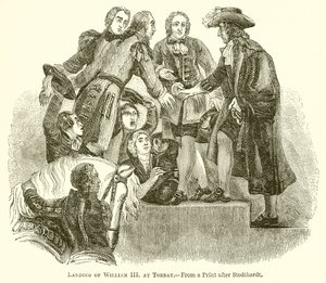 Desembarco de Guillermo III en Torbay de English School