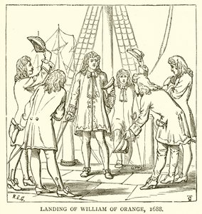 Desembarco de Guillermo de Orange, 1688 de English School
