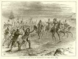 Desembarco del Duque de Monmouth en Lyme Regis, 1685 de English School
