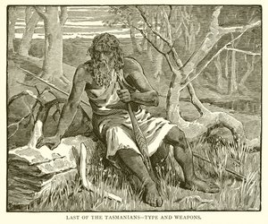 Últimos de los tasmanos: tipo y armas