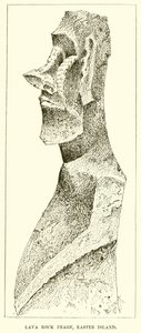 Imagen de roca de lava, Isla de Pascua de English School