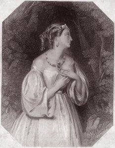 Lavinia, hija de Tito, prometida de Basiano (Tito Andrónico o La Muy Lamentable Tragedia Romana de Tito Andrónico) en - 