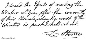 Lawrence Sterne de English School