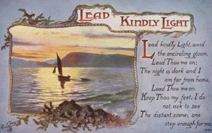 Lead Kindly Light (litografía coloreada) de English School