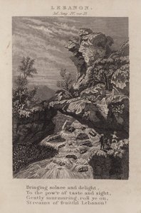 Líbano, Cantar de los Cantares IV, ver 15 (grabado) de English School