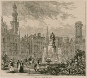 Leicester Square, Londres, en 1874