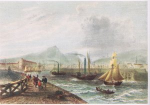 Puerto de Leith 1842 de English School