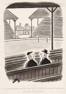 Déjame ver otra vez esos boletos de la Copa que compraste por diez libras de ese tipo en Soho, caricatura de John de English School