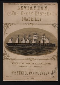 Leviathan, el Gran Eastern, portada de música victoriana de English School