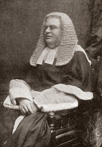 Lewis William Cave 1832 1897. Juez británico. De The Strand Magazine, publicado en 1896