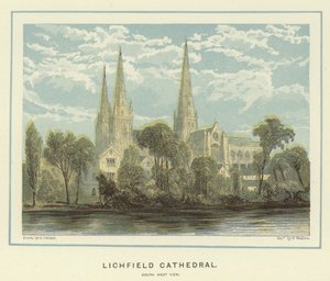 Catedral de Lichfield, vista suroeste de English School